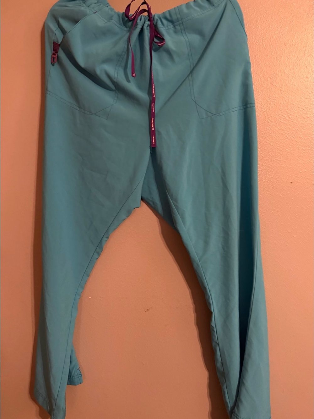 Carhartt Teal Scrub Pants Drawstring Women’s Size Unknown